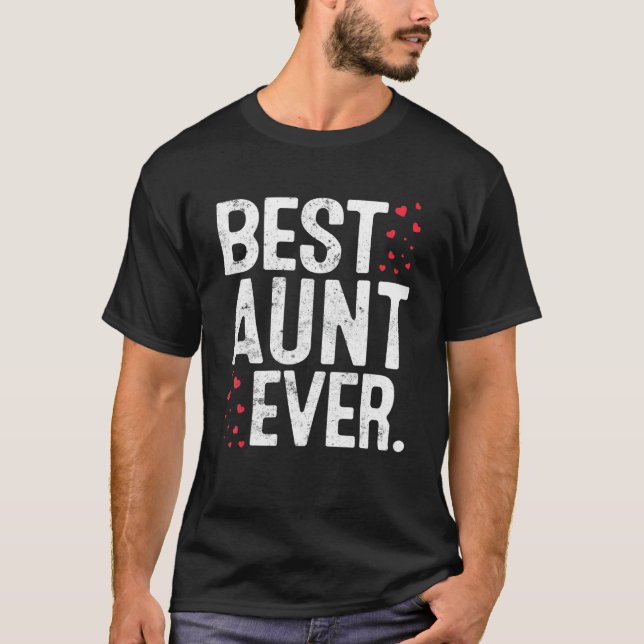 Camiseta Womens Best Aunt Ever Cute Aunt  Valentines Day (Anverso)