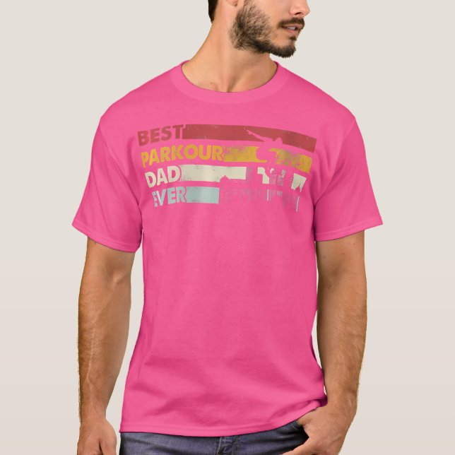 Camiseta Womens Best Dad Ever - Father Vintage Parkour (Anverso)
