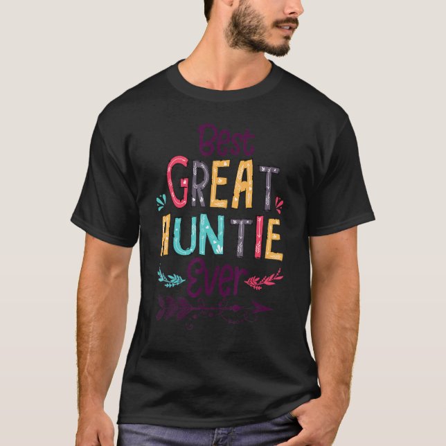 Camiseta Womens Best Great Auntie Ever Mother's Day (Anverso)
