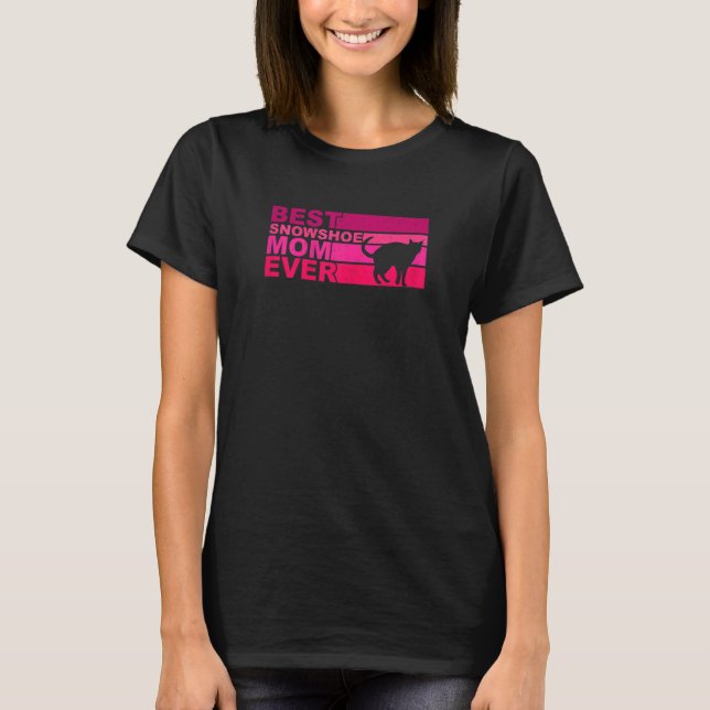 Camiseta Womens Best Snowshoe Mom Ever (Anverso)