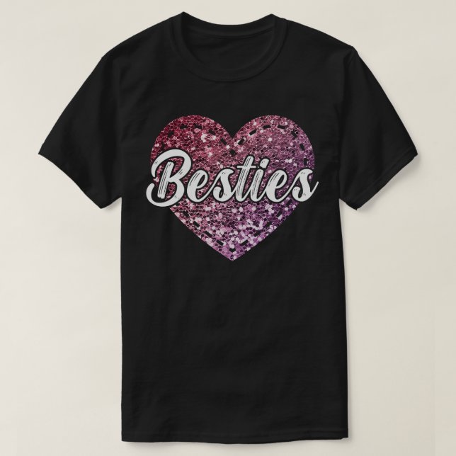 Camiseta Womens Besties Mejor Amistad para siempre (Diseño del anverso)