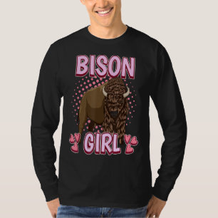 Camiseta Womens Bison Chica cita a Wisent Bisons