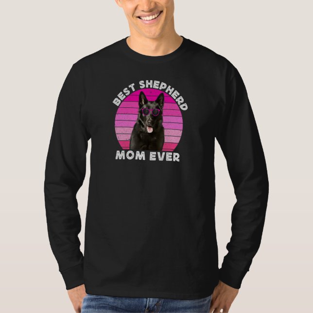Camiseta Womens Black German Shepherd Mom For Women Shepher (Anverso)
