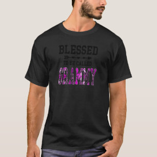 Camiseta Womens Blessed To Be Called Grammy Mother's Day Gi