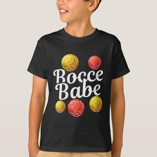 Camiseta Womens Bocce Ball Gift - Juego de yard divertido - (Anverso)