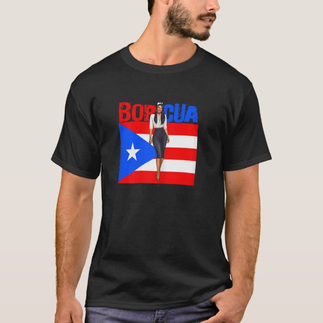 Camiseta Womens Boricua Roots Puerto Rico Pride PR Souvenir (Anverso)