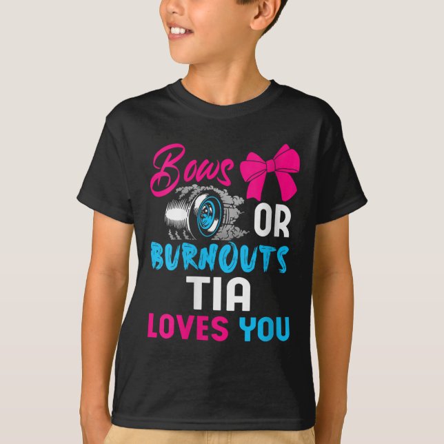 Camiseta Womens Bows Or Burnouts Tia Can't Wait To Know 202 (Anverso)