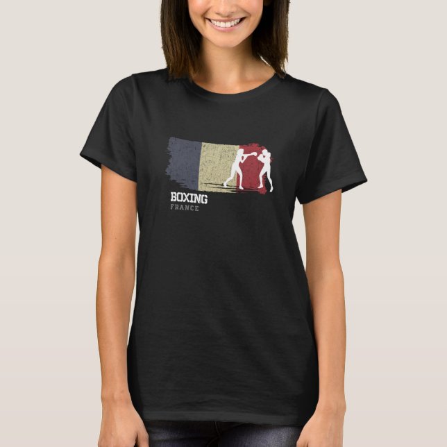 Camiseta Womens Boxing France Combat Sports Fighter Boxing  (Anverso)