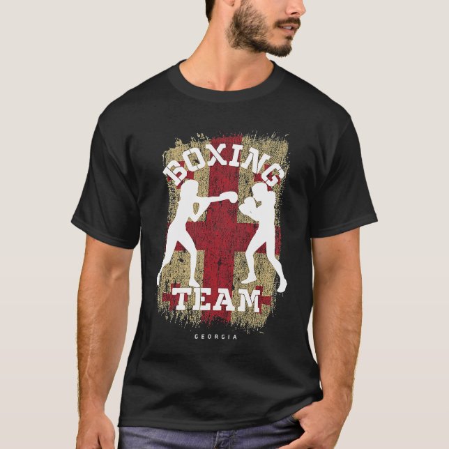 Camiseta Womens Boxing Georgia Combat Sports Fighter Boxing (Anverso)