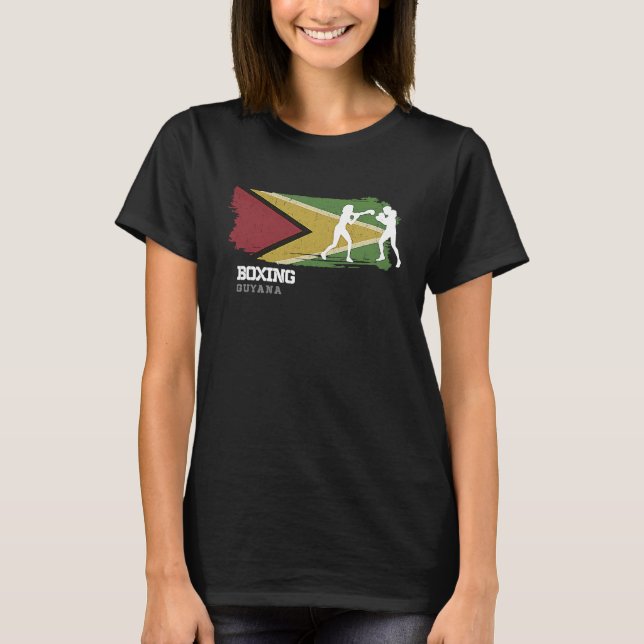 Camiseta Womens Boxing Guyana Combat Sports Fighter Boxing  (Anverso)