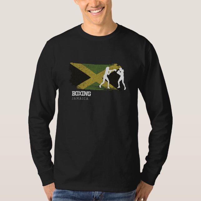 Camiseta Womens Boxing Jamaica Combat Sports Fighter Boxing (Anverso)