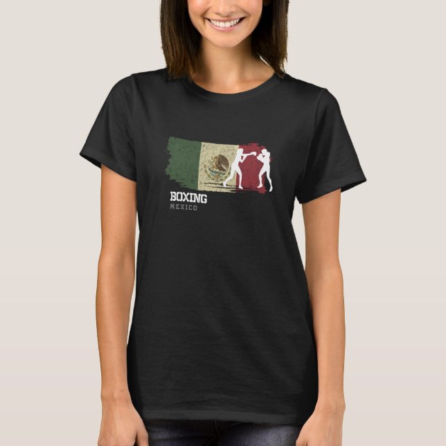 Camiseta Womens Boxing Mexico Combat Sports Fighter Boxing  (Anverso)