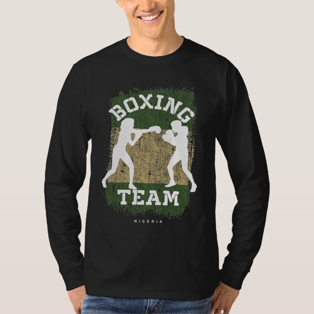 Camiseta Womens Boxing Nigeria Combat Sports Fighter Boxing (Anverso)