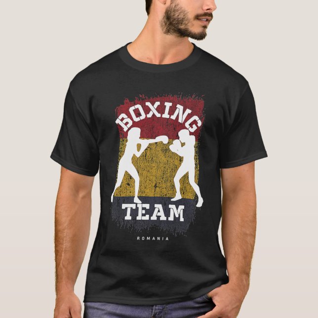 Camiseta Womens Boxing Romania Combat Sports Fighter Boxing (Anverso)