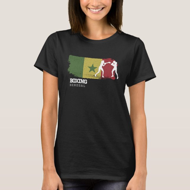 Camiseta Womens Boxing Senegal Combat Sports Fighter Boxing (Anverso)