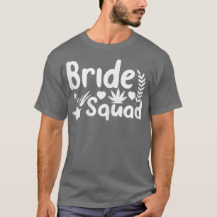 Camiseta Womens Bride Squad Matching Wedding And Bacheloret