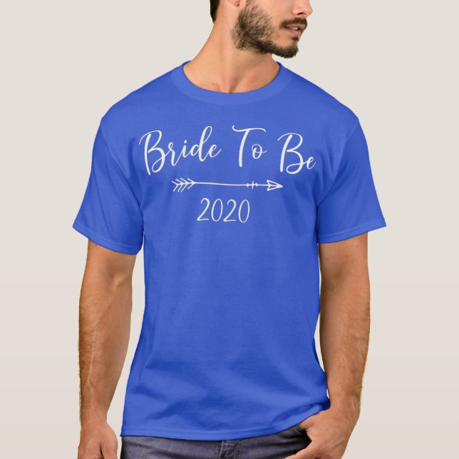 Camiseta Womens Bride To Be 2020 Tshirt (Anverso)