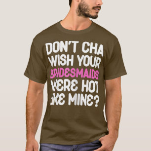 Camiseta Womens Bridesmaids Bride Wedding Bridal Shower Bac