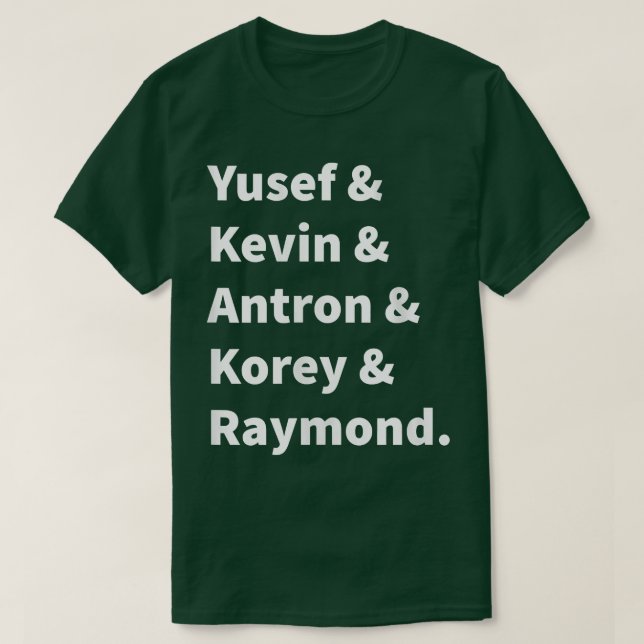 Camiseta Womens Central Park 5 Five   Eonerated 5 Five  (Diseño del anverso)
