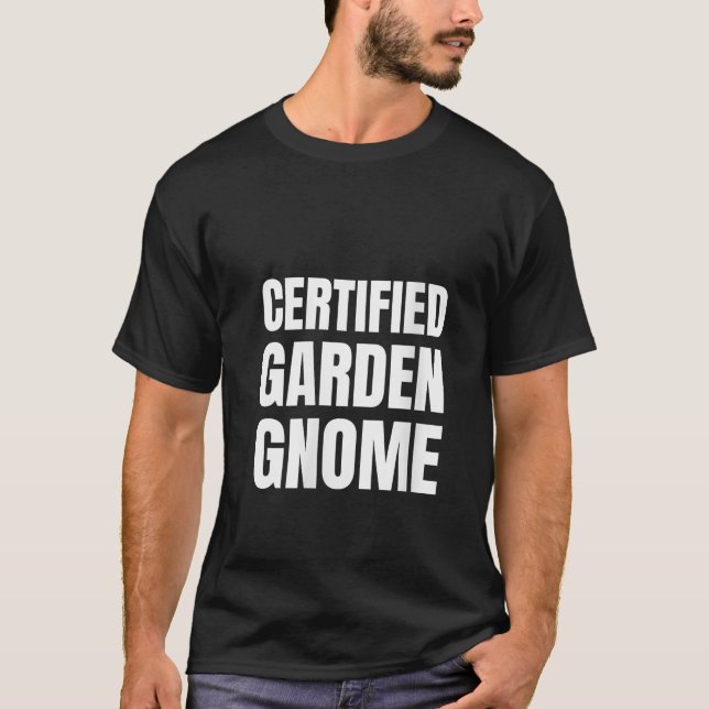 Camiseta Womens Certified Gnome Funny Gnome Costume V Neck  (Anverso)