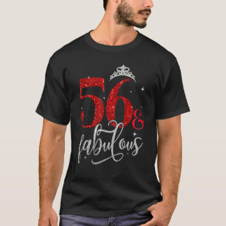 Camiseta Womens Chapter 56 Est 1966 56 Years Old 56th Birth