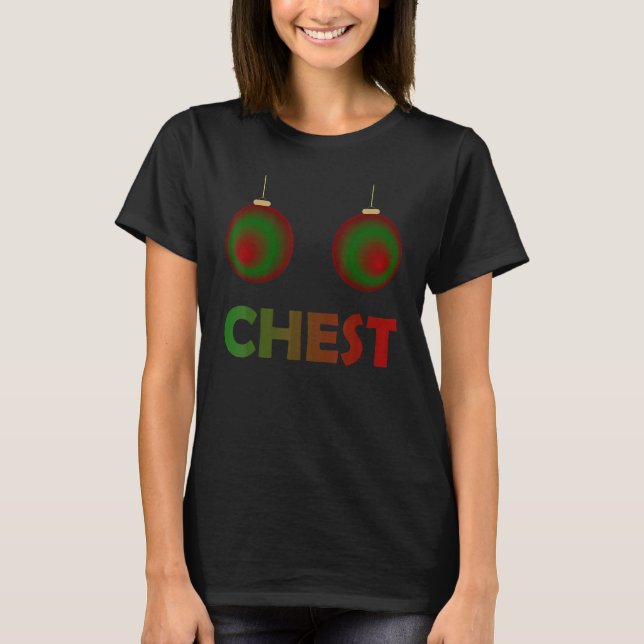 Camiseta Womens Chest Nuts Chestnuts Christmas Matching Cou (Anverso)