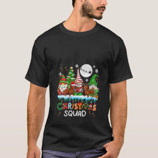 Camiseta Womens Christmas Squad Santa Reindeer Dachshunds w
