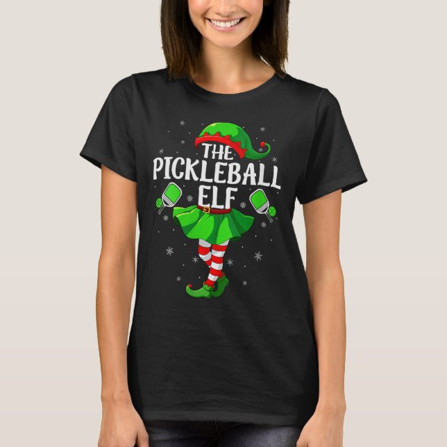 Camiseta Womens Ckleball Elf Christmas Girls Women Elf Squa (Anverso)