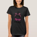 Camiseta Womens Classy Mom Life Pink Leopard Pattern<br><div class="desc">Womens Classy Mom Life Pink Leopard Pattern Shades Cool Messy Bun Shirt. Perfect gift for your dad,  mom,  papa,  men,  women,  friend and family members on Thanksgiving Day,  Christmas Day,  Mothers Day,  Fathers Day,  4th of July,  1776 Independent day,  Veterans Day,  Halloween Day,  Patrick's Day</div>