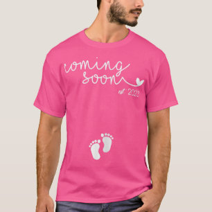 Camiseta Womens Coming Soon est 2023 Pregnancy Mother's Day