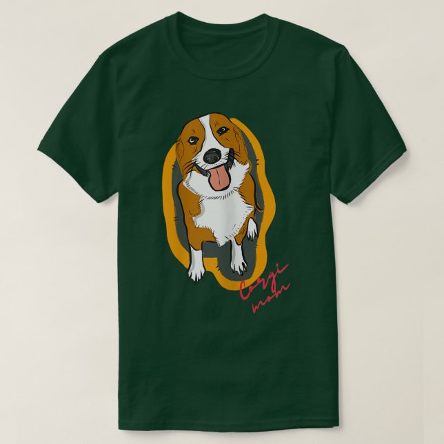 Camiseta Womens Corgi Mom Love Cute Dog Mom Womans  (Diseño del anverso)