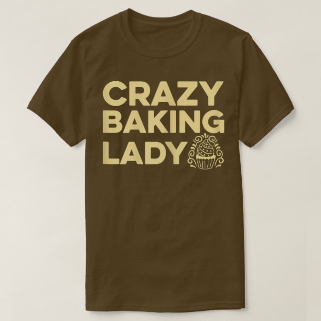 Camiseta Womens Crazy Baking Lady Cita para tu bollo de pas (Diseño del anverso)