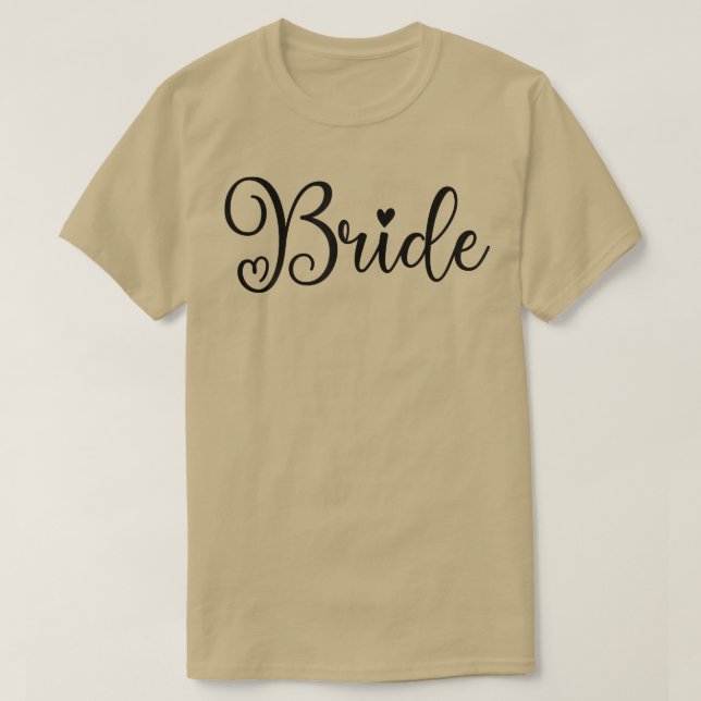 Camiseta Womens Cute Bride Funny Wedding Party And Bachelor (Diseño del anverso)