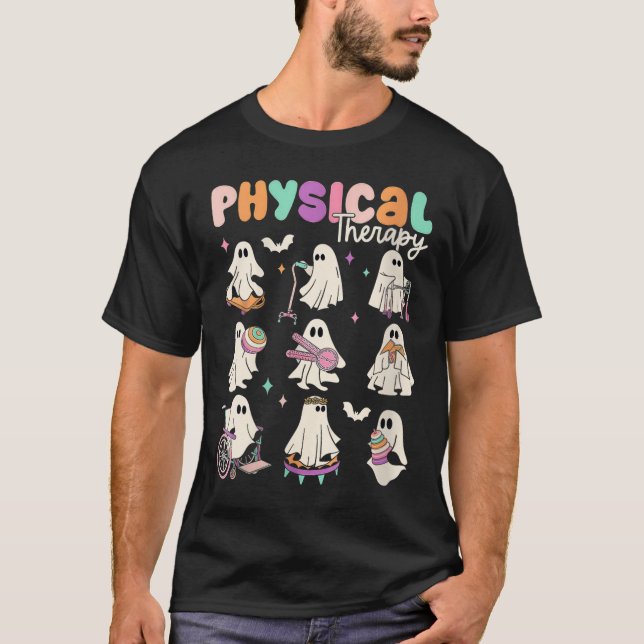 Camiseta Womens Cute Ghost Physical Therapy Pt Physical The (Anverso)