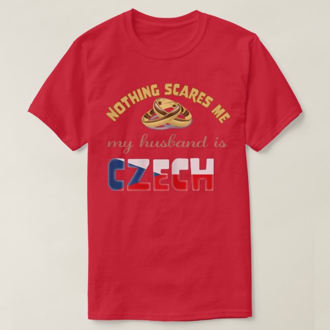 Camiseta Womens czech husband Czechia s  (Diseño del anverso)