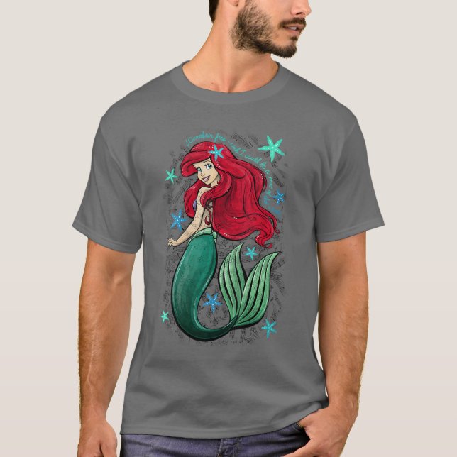 Camiseta Womens Disneyhe Little Mermaid Ariels Song Music N (Anverso)