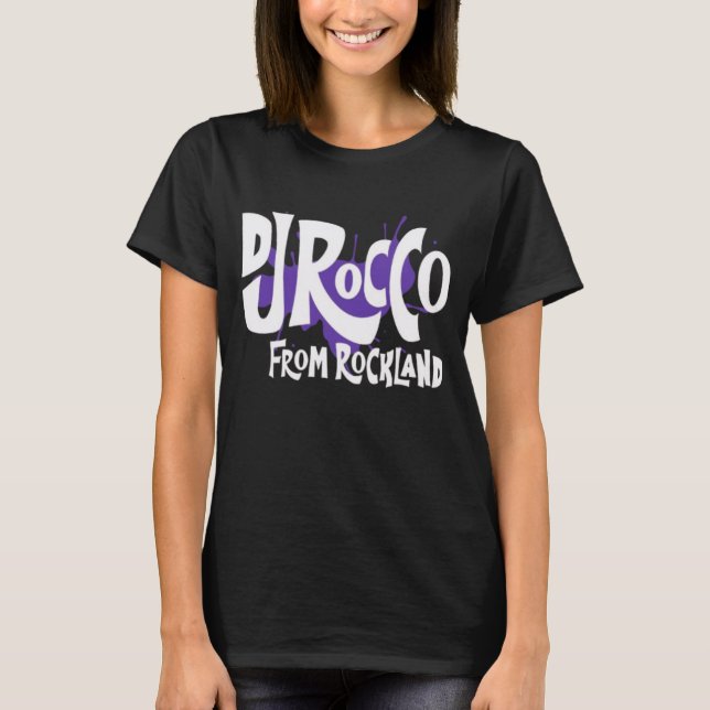 Camiseta Women's DJ Rocco From Rockland Logo White (Anverso)