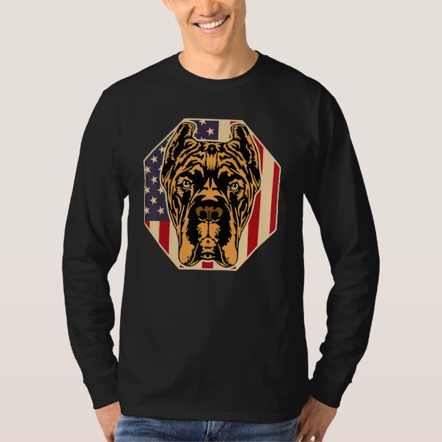 Camiseta Womens Dog  USA Flag Cane Corso Mom 2 (Anverso)