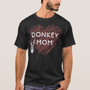 Camiseta Womens Donkey Lovers Gift Women Funny  Animal Mom 