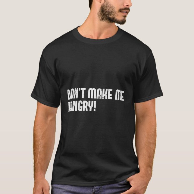 Camiseta Womens Don't Make Me Hangry! V-neck  (Anverso)