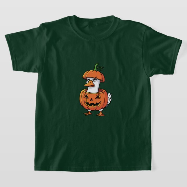 Camiseta Women's Duck  Pumpkin Halloween Tee Shirts. (Distribución)