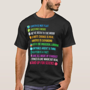 Camiseta Womens Earth no es una defensa plana para la cienc