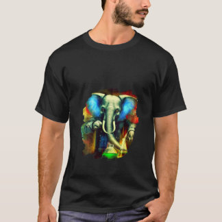 Camiseta Womens Elephant Mad Scientist Mixing Chemicals Che