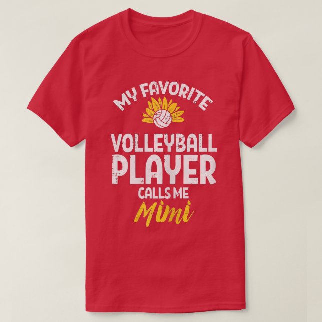 Camiseta Womens Favorite Volleyball Player Mimi Sunflower G (Diseño del anverso)