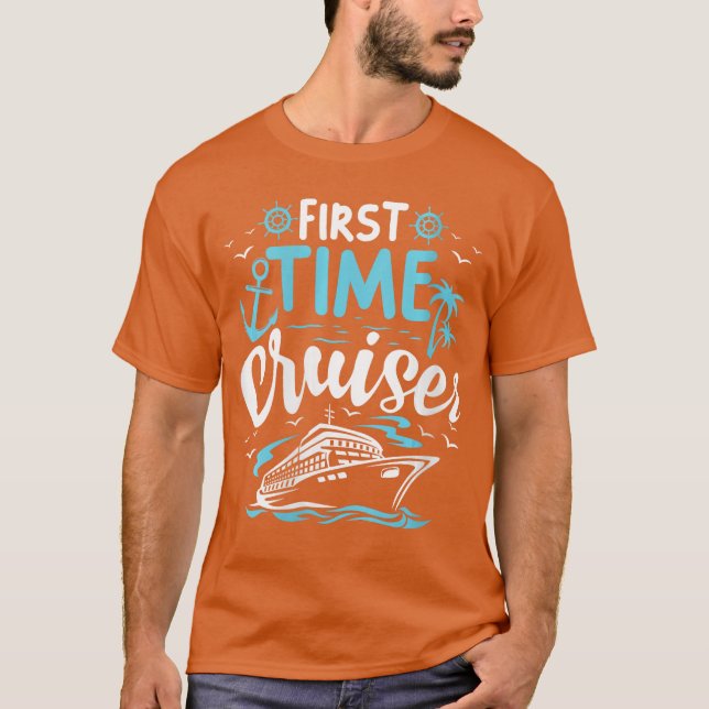 Camiseta Womens Firstime Cruiser First Cruise Ship Vacation (Anverso)