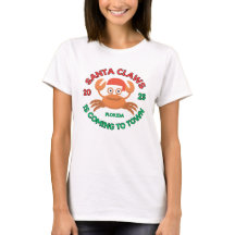 Women's Florida Christmas Santa Claws T-Shirt