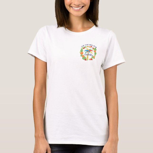 Camiseta Women's Florida Christmas T-Shirt (Anverso)
