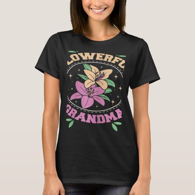 Camiseta Womens Flowerful grandma (Anverso)