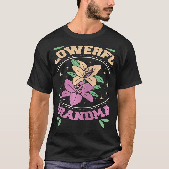 Camiseta Womens Flowerful grandma (Anverso)