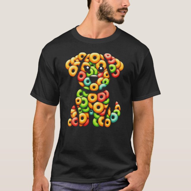 Camiseta Womens Fruit Loops Cat A Rainbow (Anverso)